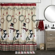SKL Home by Saturday Knight Ltd. Rustic Plaid Snowman 2 Piece Hand Towel in Wheat