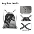 thumbnail image 4 of Saiise Running Horse Pattern Sports Drawstring Backpack - String Swim Gym Bag with Wet Proof Pocket for Women&Men-Medium, 4 of 6