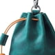 thumbnail image 4 of Monedero de piel sintética con cordón ajustable, estilo renacentista, para regalar a mujeres y hombres. Verde, 4 of 5