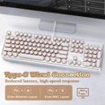 thumbnail image 3 of Teclado Mecánico para Juegos YUNZII QL108 Estilo Retro RGB, 3 of 9