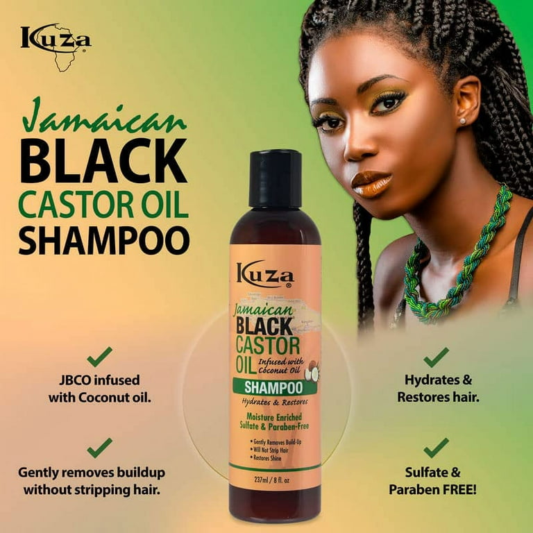 KUZA Jamaican Black Castor Oil Shampoo (8oz)