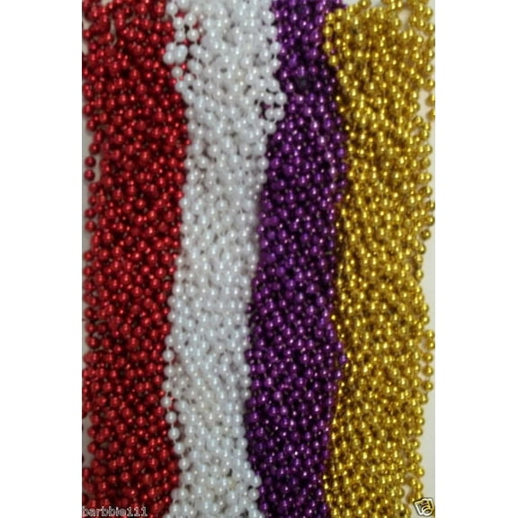 48 Mardi Gras Beads Football Party Tailgate BCS LSU Alabama