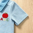 thumbnail image 4 of Tiijoy Infant Boys Outfits Cotton Striped Short Sleeve Polo Shirt Shorts Set, Sizes 18-24M, 4 of 5
