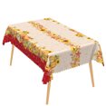 thumbnail image 5 of Duangreer Fall Theme Rectangle Tablecloth, Pumpkin Sunflower Maple Leaf Decors, Waterproof Wrinkle Resistant, Washable Table Cover for Party Decorations, 60 x 84 Inch, 5 of 5