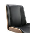 thumbnail image 5 of Acme Yasen Office Chair in Black PU and Walnut Finish 92511, 5 of 6
