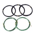 thumbnail image 4 of 5 Rouleaux de Fil d'Aluminium Flexible Coloré pour Bricolage Jardinage (Noir + Vert), 4 of 9