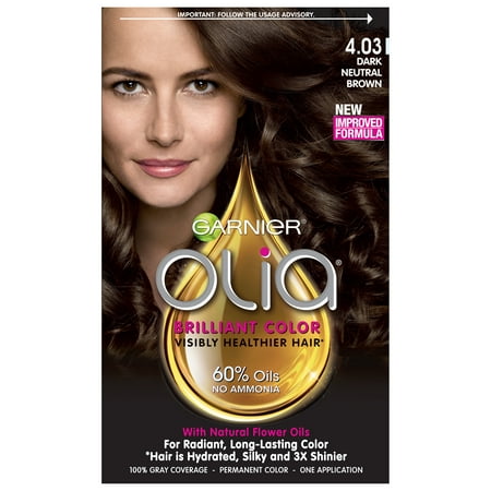 UPC 603084447053 product image for Garnier Olia Oil Powered Permanent Color, 4.03 Dark Neutral Brown | upcitemdb.com