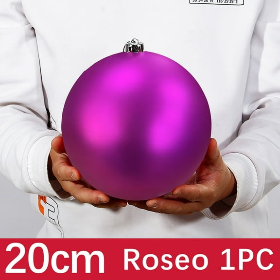 Tyidzon Christmas Tree Ball Ornaments, 7.8 Inch Shatterproof Plastic Decorative Christmas Balls for Xmas Tree Decor Holiday Party Wedding Home Decor