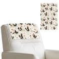 thumbnail image 2 of Xoenoiee Rooster Chicken Flower Print Leather Recliner Headrest Protector, Universal Headrest Cover for Recliner Chair Sofa Covers Couch Chair Head Protector for Sofa Furniture, 1 Pack, 2 of 7
