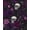 Black/Purple, variant on White Floral Wallpaper Peel and Stick Watercolor Blue/Golden Flower Contact Paper Modern Wall Paper Waterproof Self-Adhesive Wall Covering for Bedroom Countertop Desk Cabinets Decor 17.4" x 118"