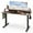 Brown, variant on Costway 55"x 24" Electric Standing Desk with 2 Drawers Monitor Stand Storage Shelf White