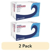 (2 pack) General Purpose Powdered Latex Gloves, Small, Natural, 4 2/5 mil, 1000/Carton