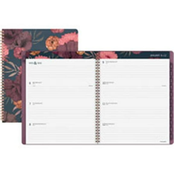 AT-A-Glance  Dark Romance Weekly & Monthly Planner - Floral