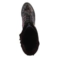 thumbnail image 5 of L'Artiste FORUTALUV Women's Embroidered Suede Lace-Up Boot – Baroque Velvet Mid-Shaft with Stacked Heel, 5 of 9