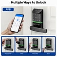 thumbnail image 3 of Smart Door Lock,Blacksmith Biometric Smart Lock With Handle,Wi-Fi Gateway,APP Control and Fingerprint,Keyless Door Lock Smart Deadbolt for Home,Apartment,Office,Black, 3 of 9