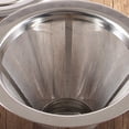 thumbnail image 4 of Stainless Steel Coffee Filter Reusable Pour Over Cone Dripper Holder Mesh Coffeeware Coffee Machine Accessories And Parts L, 4 of 7