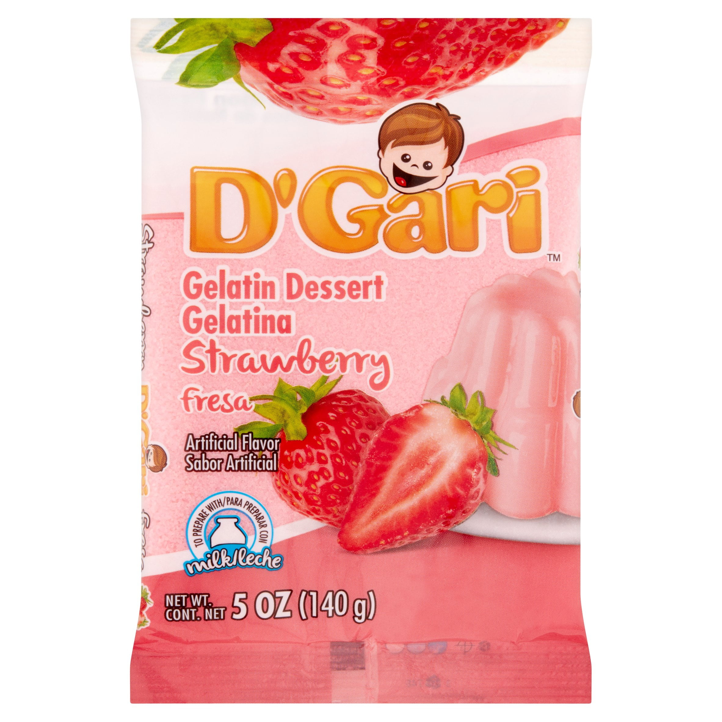 D&rsquo;Gari Strawberry Gelatin Dessert
