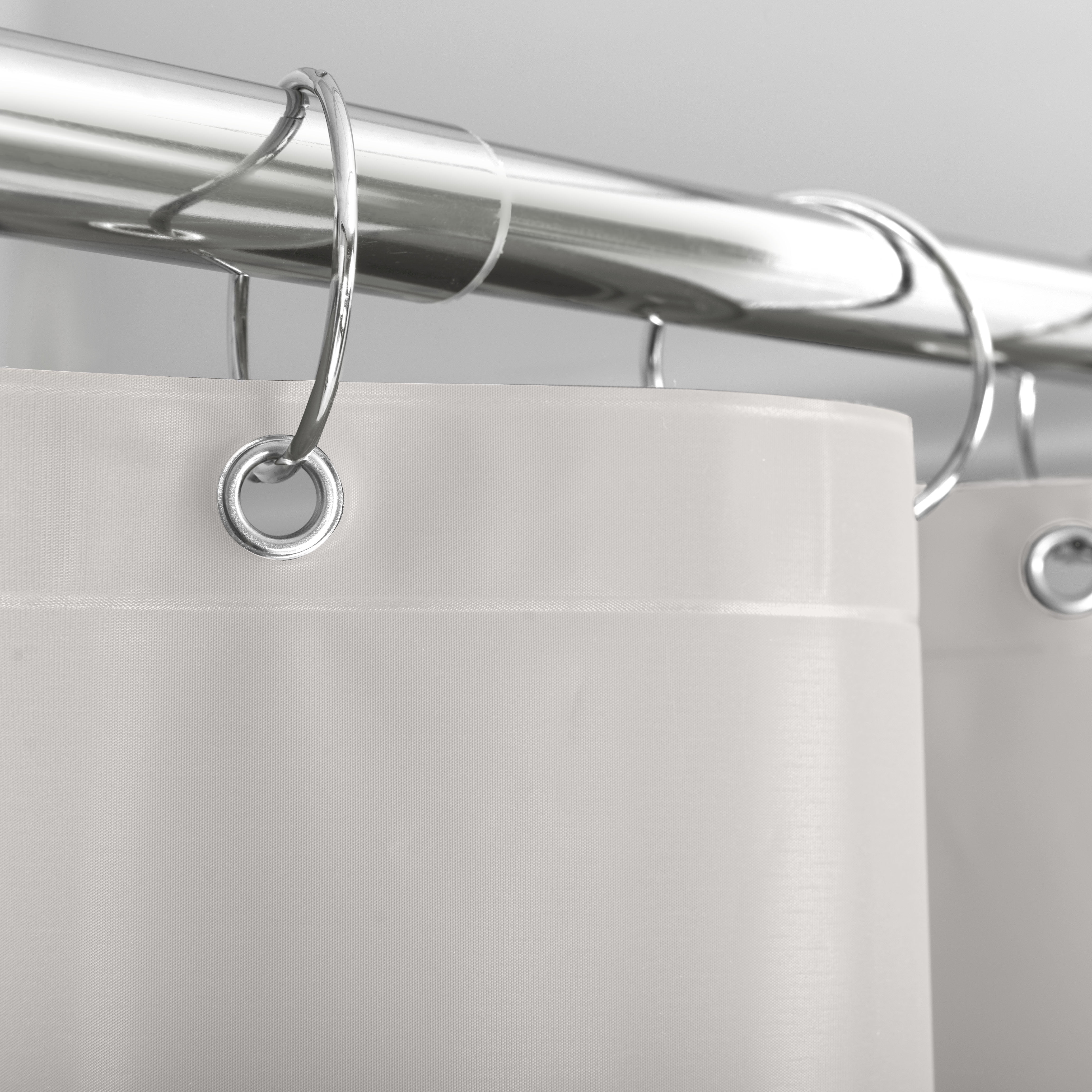 Mainstays Medium Weight PEVA Shower Curtain Liner, 70" x 71" – Gray