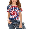thumbnail image 2 of WRKEKC Summer Boys T Shirts Independence Day Print Round Neck Short Sleeve Patriotic Graphic for 3-14 Years, 2 of 6
