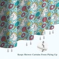 thumbnail image 6 of Turquoise Unicorn Dessert Pattern Shower Curtain 84"x72" ,Bathroom Decorative Shower Curtains Set with 12 Hooks,Modern Waterproof Washable Shower Curtain, 6 of 6