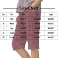 thumbnail image 3 of Oksale Cotton Linen Shorts for Women with Pockets Casual Comfortable Bermuda Shorts 2026 Knee Length Button Crimped Summer Shorts Green S, 3 of 5