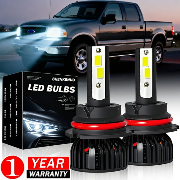 Fit for Ford F150 1999-2003 - 2x 9007 HB5 6000K White LED Headlight Bulbs Hi-Lo Beam