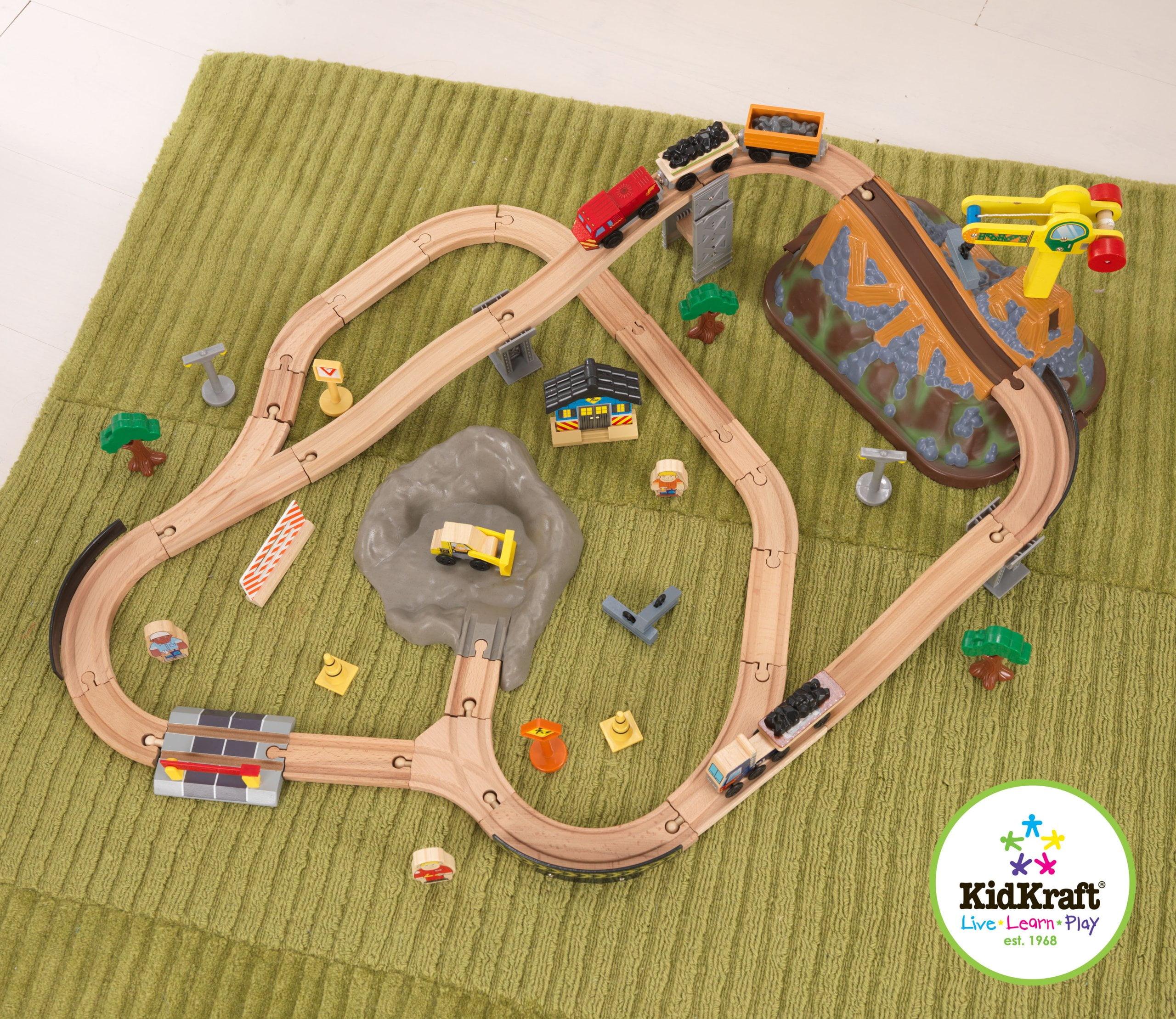 kidkraft construction train set