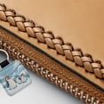thumbnail image 3 of Kawaii Emperor Penguins Faux Leather Square Keychain, 3 of 7