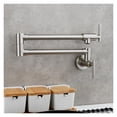 thumbnail image 4 of Brass Double Switch Folding Faucet Advanced Rotating Kitchen Faucet Wall Mounted Cold Water Tap ,Easy to Install, 4 of 5