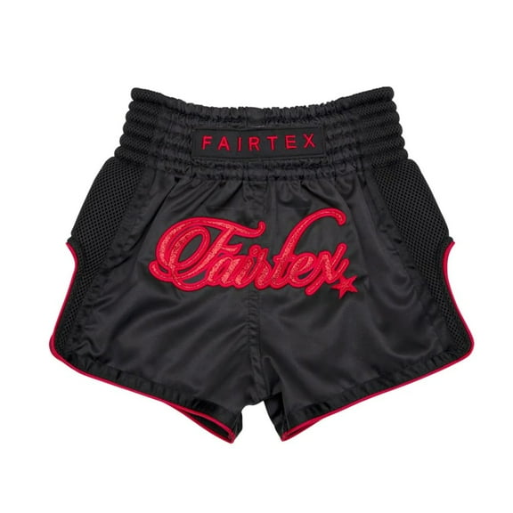 Fairtex Kids Muay Thai Boxing Shorts - BSK2104 "Midnight Red"