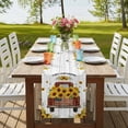 thumbnail image 4 of Table Runners 72 Inches Long Dress Scarves, Sunflower Truck Farmhouse Kitchen/Dining Table Runner, Coffee Tablerunners, Summer Botanical Elegant Pastoral Floral Wooden 14x72 Inch, 4 of 9