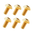 thumbnail image 1 of jinwen 6pcs Bike Disc Brake Rotor Bolts, Premium Durable Titanium Screws, M5x10mm Rotor Screw for Road Bikes, Mountain Bike Gold, 1 of 9