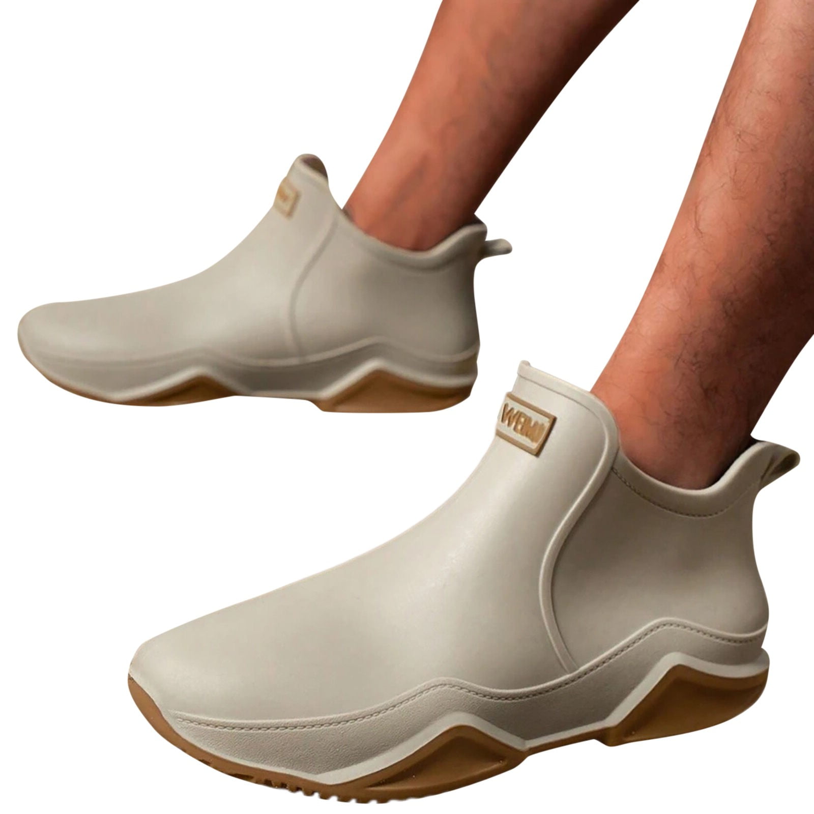 YLYL Womens Mens Rain Boots Waterproof Rubber Chelsea Shoes Outdoor Walking Water Shoes Ankle Boots
