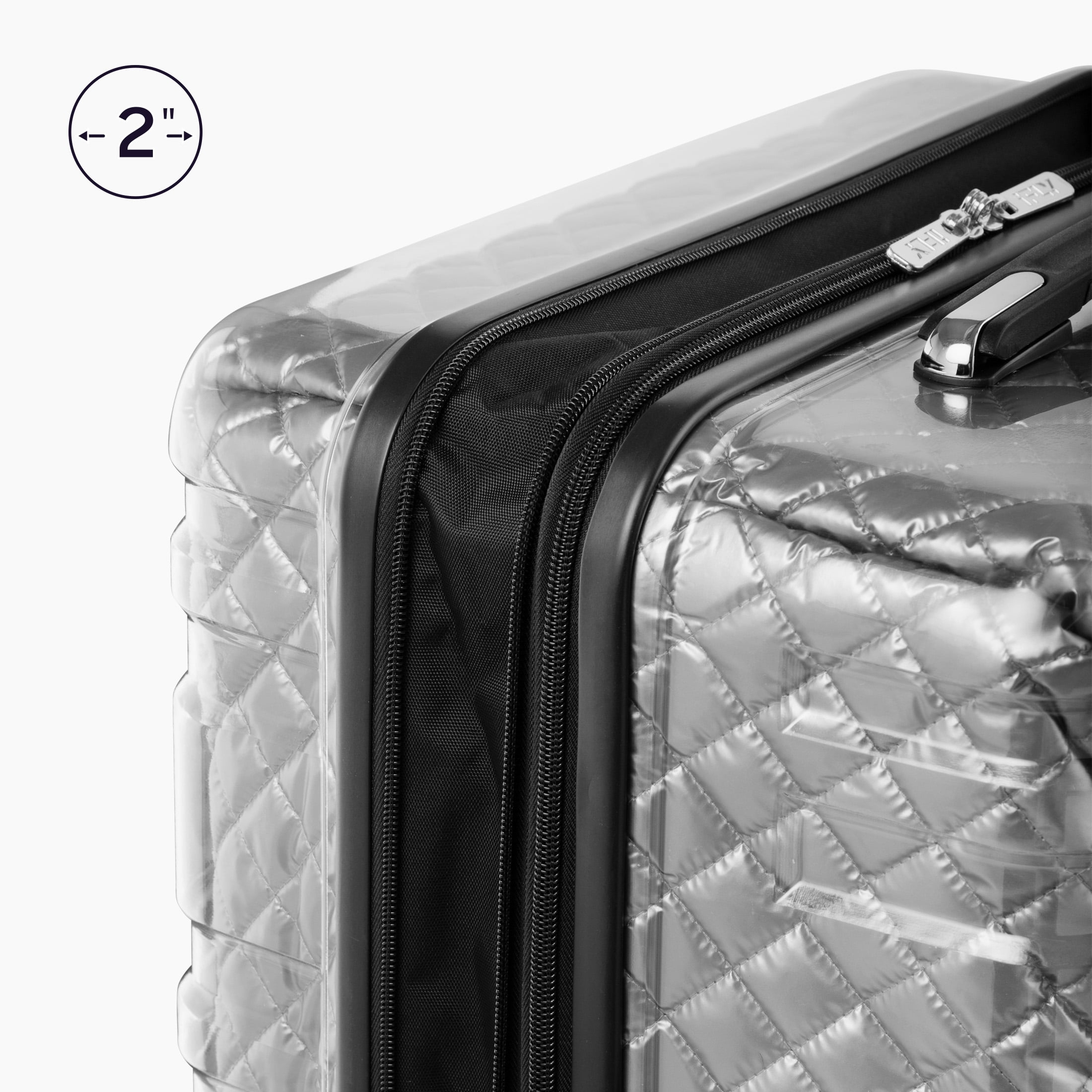 iFLY Hardside Spectre Versus Clear Carry-On Lugagge, 20