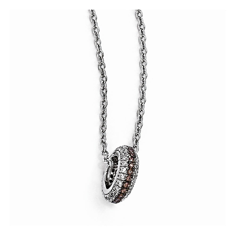 Bonyak Jewelry Sterling Silver & CZ Brilliant Embers Necklace 