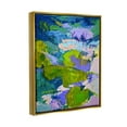 thumbnail image 3 of Stupell Industries Vivid Pond Lily Lotus Flowers Floating Painting Metallic Gold Floating Framed Canvas Print Wall Art, Design by Dorothy Fagan, 3 of 6