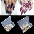 thumbnail image 4 of Seitruly 1 Juego de uñas postizas tendencia clásica de moda diferentes colores de alto rango apariencia exquisita fácil de usar magnífico Paster Juegos de manicura Color natural Seitruly CE009706-02, 4 of 5
