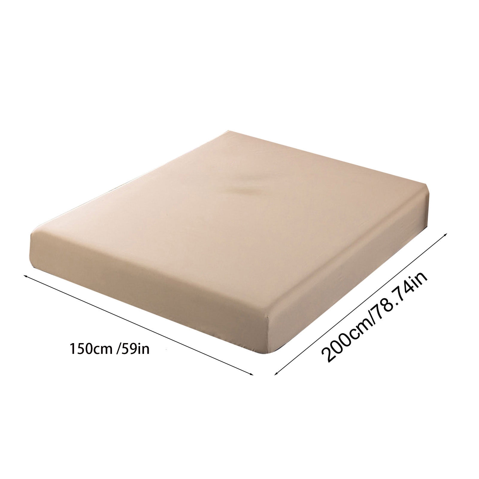Fitted Sheet 78.74x59in Deep Pocket Bed Sheet Non Slip Secure Fit, Wrinkle Resistant Stretch Bed Cover Smooth Soft Sleep Surface, Mattress Protector for Bedroom Home Guest Room Dorm