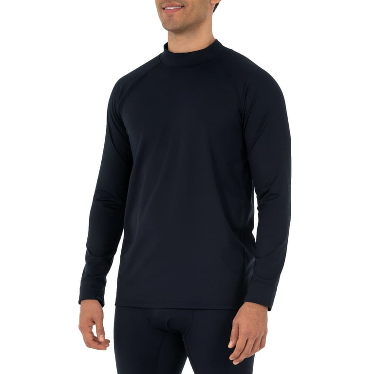 Russell Adult Mens & Big Mens Heavyweight Fleece Baselayer Mock Neck Long  Sleeve Top, Sizes M-5XL