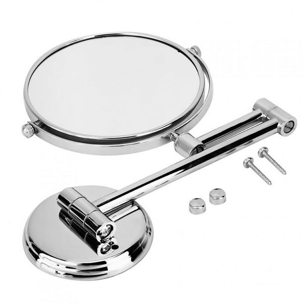 Miroir Mural Grossissant x3 Fois grossissement-Extension Pliant-360 Degrés Rotation Miroir Grossissant Miroir Salle De Bain | Leroy Merlin