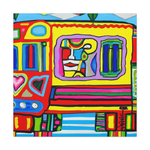Subway Train Spectacle - Canvas