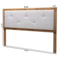 thumbnail image 6 of Baxton Studio Abner Light Gray and Brown Finished Wood Queen Size Headboard, 6 of 9