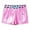 A Pink Leopard, variant on Alvivi Kids Girls Shiny Metallic Ballet Dance Shorts Gym Workout Bottoms 4-16