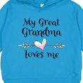thumbnail image 3 of Inktastic My Great Grandma Loves Me Heart Great Grandchild Toddler Hoodie, 3 of 4
