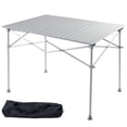 thumbnail image 4 of Gymax Aluminum Folding Picnic Camping Table Lightweight Roll-Up In/Outdoor Storage Bag, 4 of 7