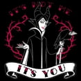 thumbnail image 2 of Men's Sleeping Beauty Maleficent Valentine's Day It's Not Me, It's You  Sweatshirt Black Large, 2 of 4