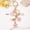 Pink, variant on Japanese-style handmade cherry blossom keychain with oil-drop design, perfect for handbags.