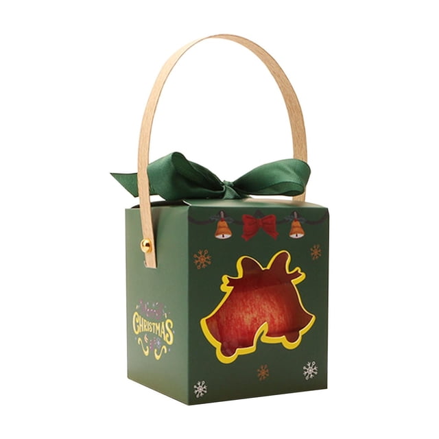 Lksixu Christmas Decorations Christmas Christmas Eve Large Packaging Box Gift Box Packaging Box Portable Candy Gift Box Gift Box Xmas Decor for Holiday Party Wedding