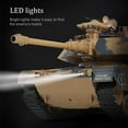 thumbnail image 4 of Remote Control Tank, RC Shoot Balls Tanks Toys with Smoke and Rotatable Turret for Kids and Adults, Cool LED Military Army Cars Vehicles Toy, 4 of 6