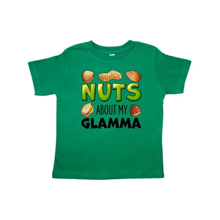 

Inktastic Nuts About My Glamma Peanut Almond Pistachio Gift Toddler Boy or Toddler Girl T-Shirt